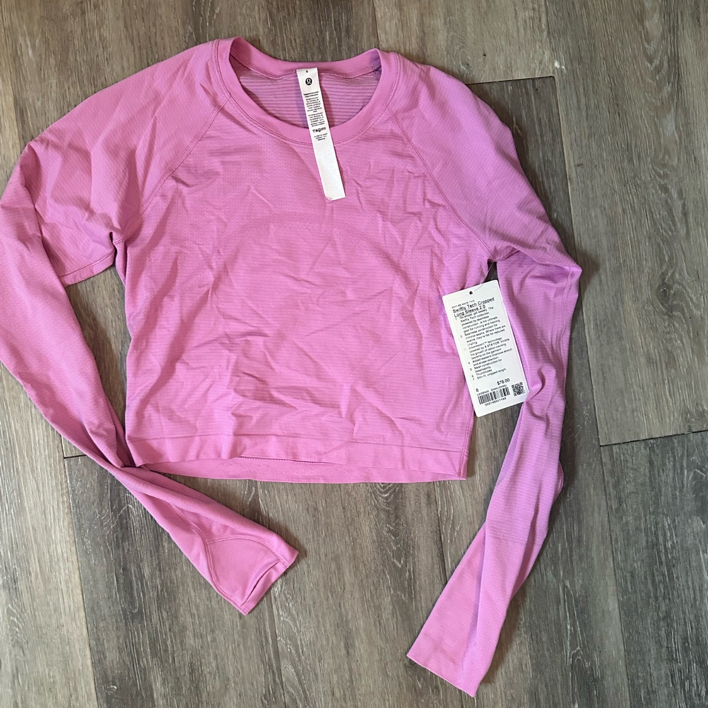 Lululemon Athletica Orchid Long Sleeve Top